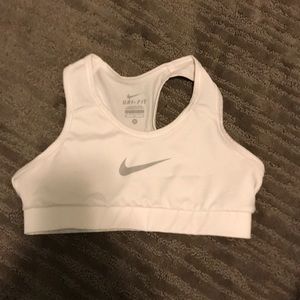 White Nike Sports Bra